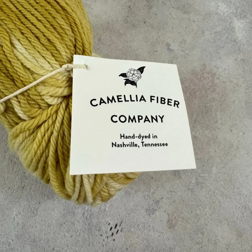 Camellia Fiber Co. Handmade Yarn Merino Worsted Weight Handspun Nashville